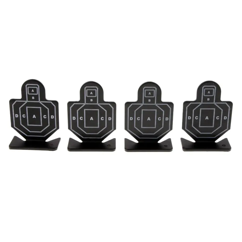 Silhouette Set Steel Metal Practice Accessory for Target Shooting Training