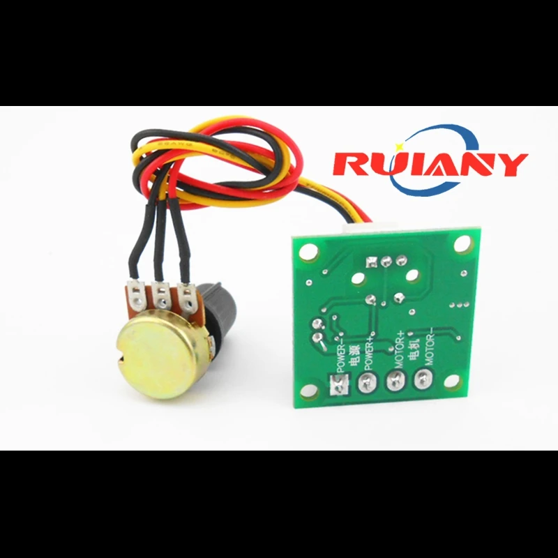 DC PWM Motor Speed Controller 1.8V 3V 5V 6V 12V 2A Automatic Regulator Governor Speed Control 15V Power Supply with Potentiomer