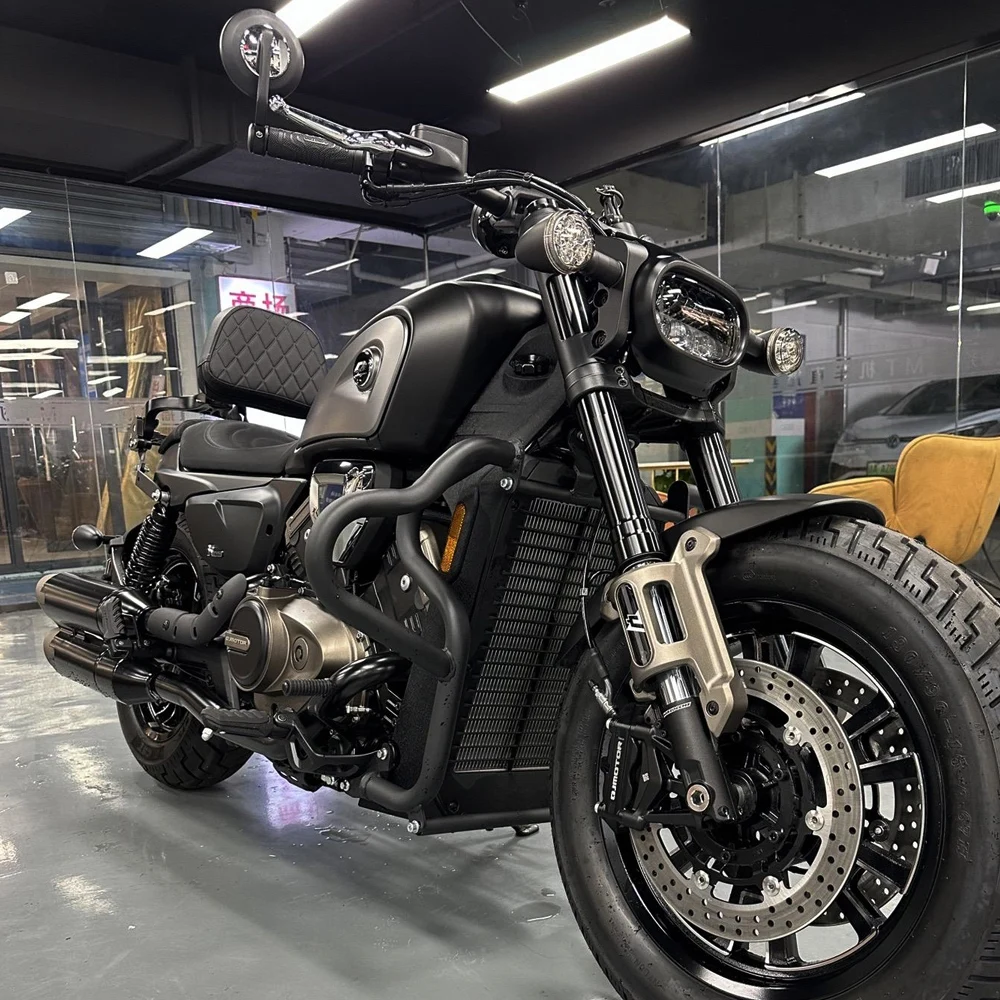 For QJMotor SRV600 SRV500S Folding Backrest Modification SRV 600 High quality backrest Aluminum alloy foldable lumbar support