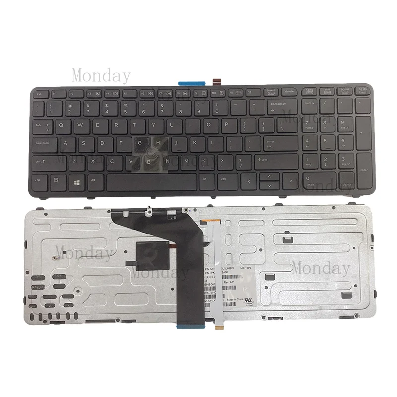 

W For HP Zbook 15 G1 G2 17 G1 G2 keyboard with backlit 733688-001 745663-001