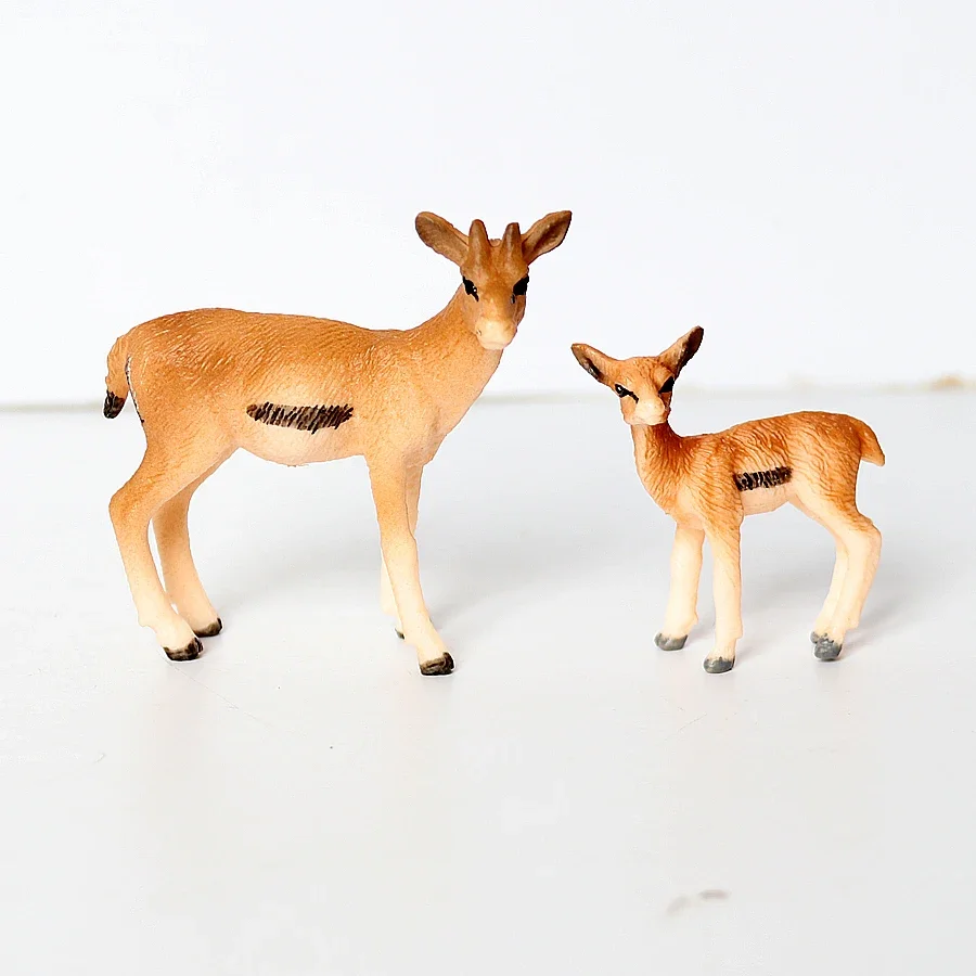 Realistic African Jungle Animals Figure Toy Antelopes,Greater Kudu,Elk,Kudu,Eland,Gazelle Model Figurines Educational Toys Gifts