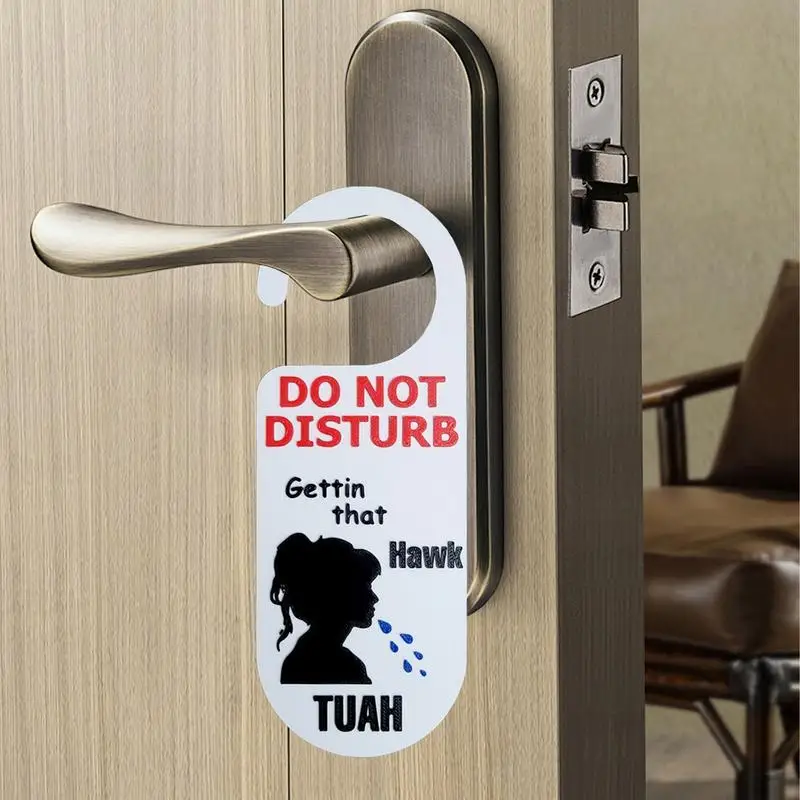 Do Not Disturb Door Sign Acrylic Offices Door Sign Clear Printing Sleek Meeting Sign for Bedrooms Spa Clinics Door Hanger for