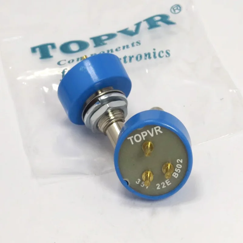 1 pz 360 gradi di rotazione TOPVR potenziometro in plastica conduttiva 357 22E B102 B202 B502 B103 rotazione di 360 gradi