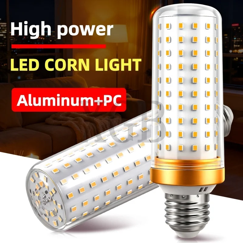 1pcs Ultra Bright 30W 40W LED Corn Bulb AC85-265V E27 E14 Lampara No Flicker Lamp Bombillas For Home Chandelier Lightting