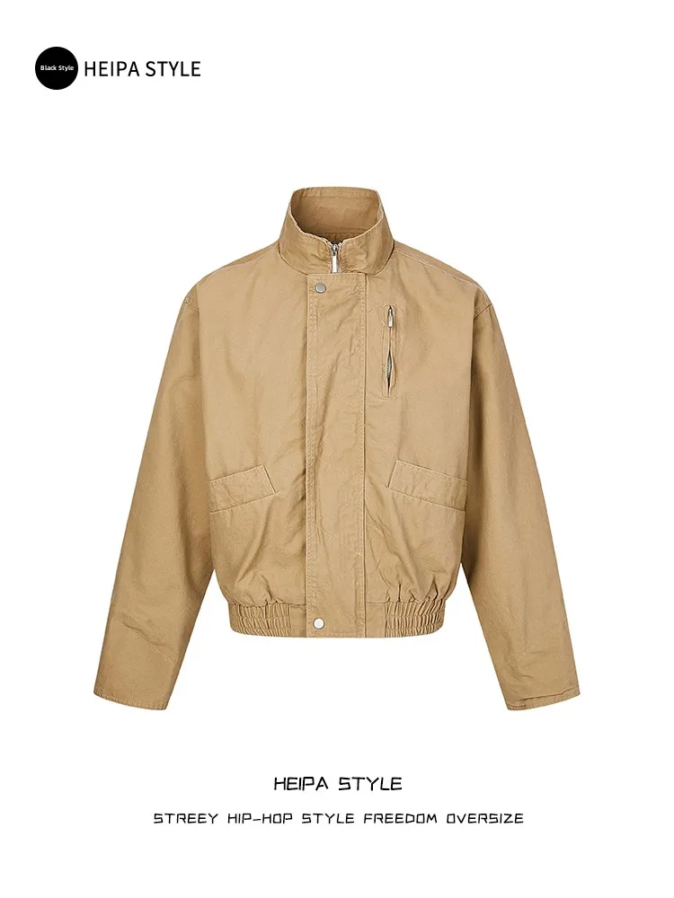 

Винтажное американское свободное пальто с воротником-стойкой Harrington Jaet, мужское и женское осенне-зимнее пальто для пилота Cleanfit