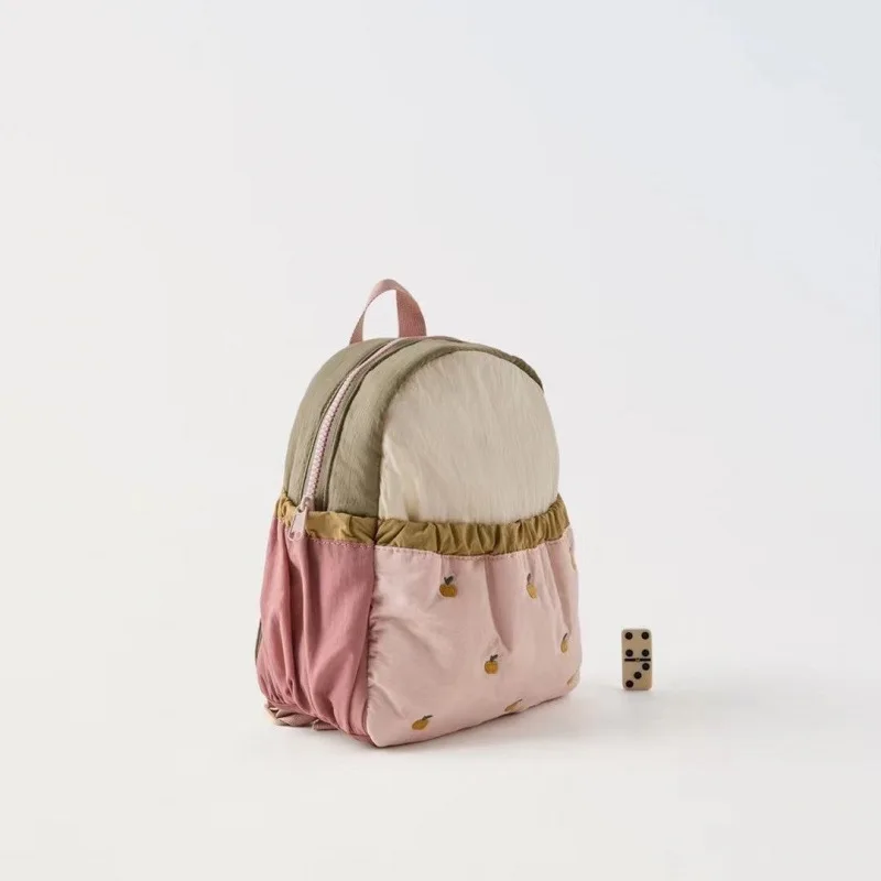 Disney New Little Apple Backpack Sweet Large Capacity Student Laptop Bag Embroidery Lightweight Handbag