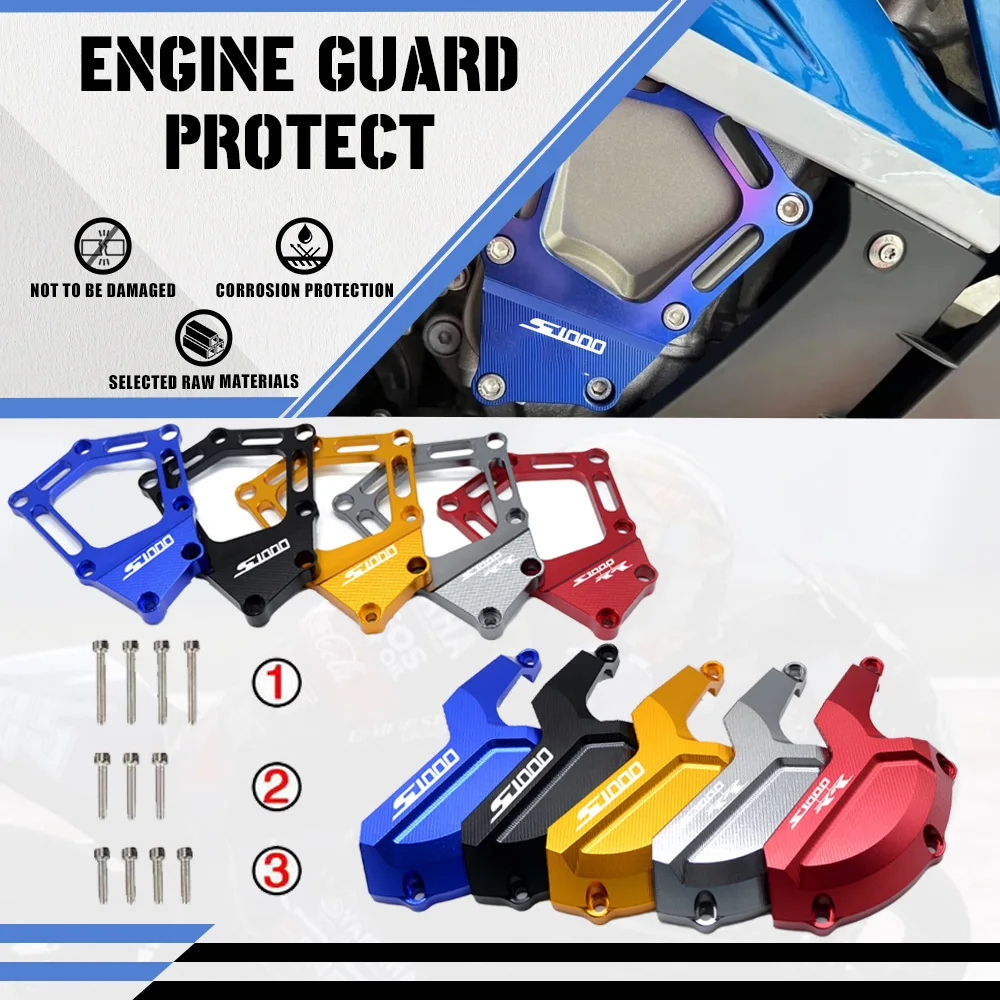 S1000R For BMW S1000RR HP4 K42 K46 S1000XR 2009 2010 2011 2012 2013-2018 Engine Saver Stator Case Guard Cover Slider Protector