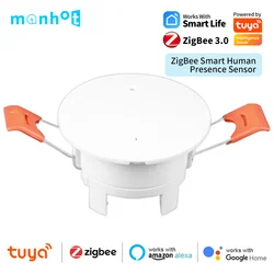 Smart Life Tuya Zigbee Human Presence Detector 5.8G Smart Human Body PIR Sensor Radar Detector Microwave Motion Sensors 110/220V