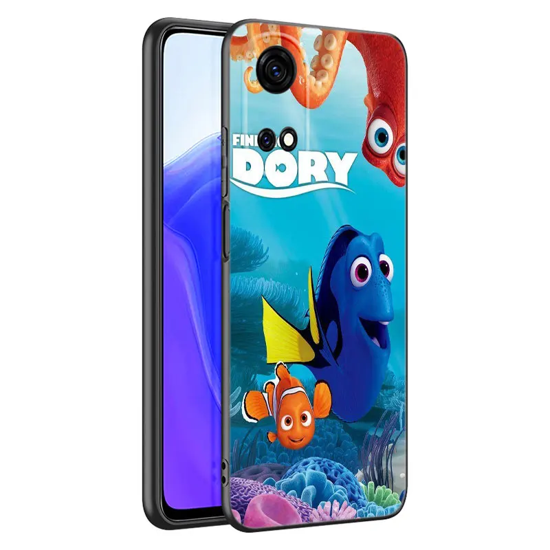 Disney Finding Nemo Dory Black Phone Case For Honor 9 50 SE 90 Lite 20 Y7 Pro Y6 Y9 Prime 9i 9X X7 X7A X8 X8A X50i Y5 2018 2019