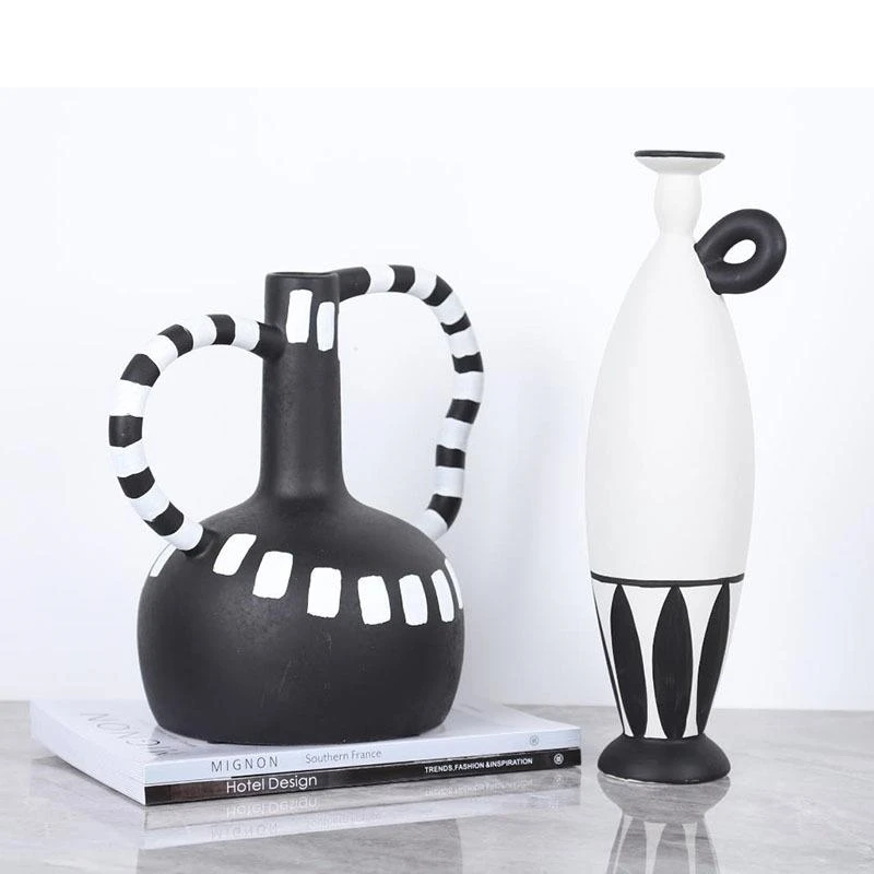 puntini-in-bianco-e-nero-vaso-in-resina-decorazione-da-scrivania-vasi-di-fiori-disposizione-floreale-decorativa-vasi-floreali-decorazioni-per-la-casa-moderne
