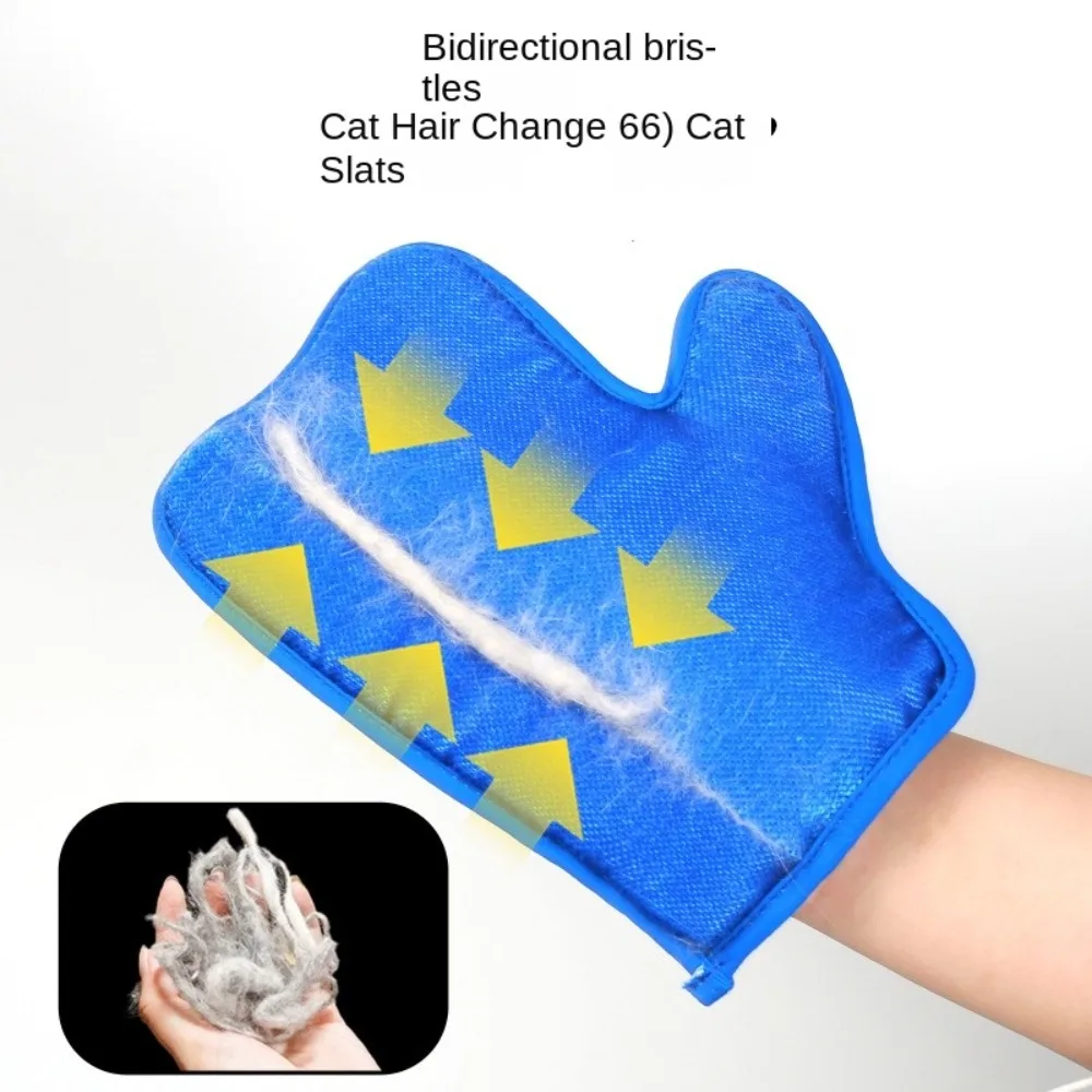 

Reusable Massage Cats Dogs Grooming Glove Comfortable Soft Pet Hair Remover Mitt Shedding Static Cleaner Shedding Hair Glove