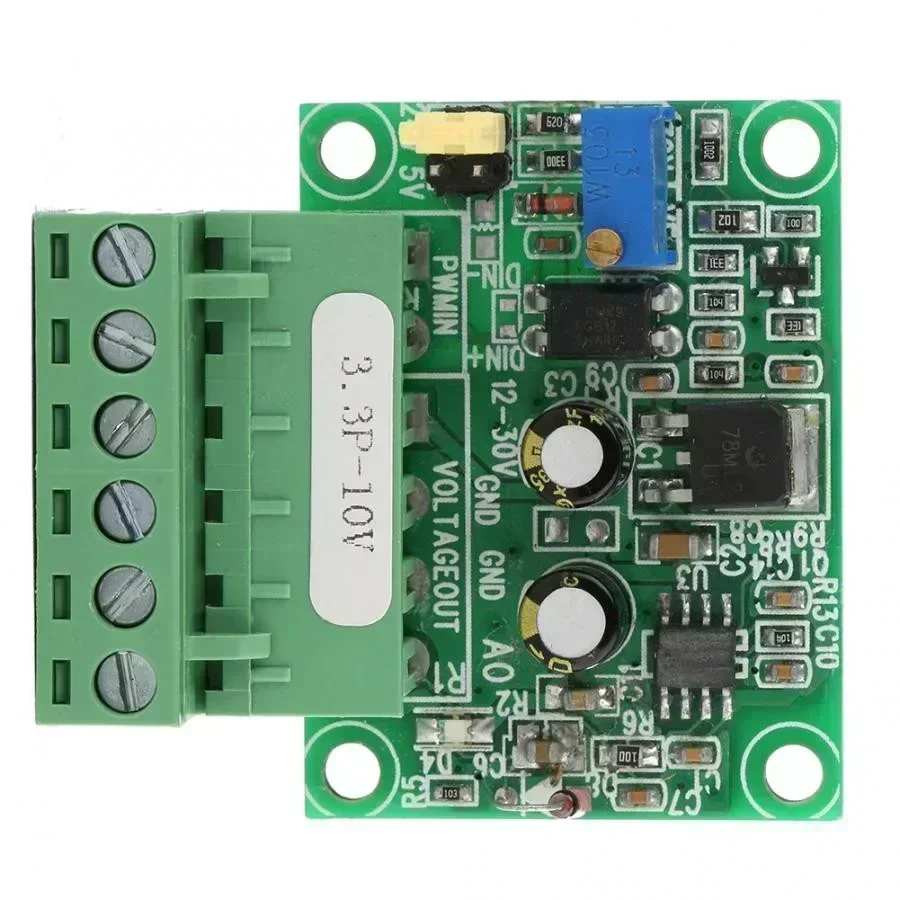 3.3P-5V 3.3V PWM Signal To 0-10V Voltage Converter D/A Digital Analog PLC Module Sintetizador Converter Module