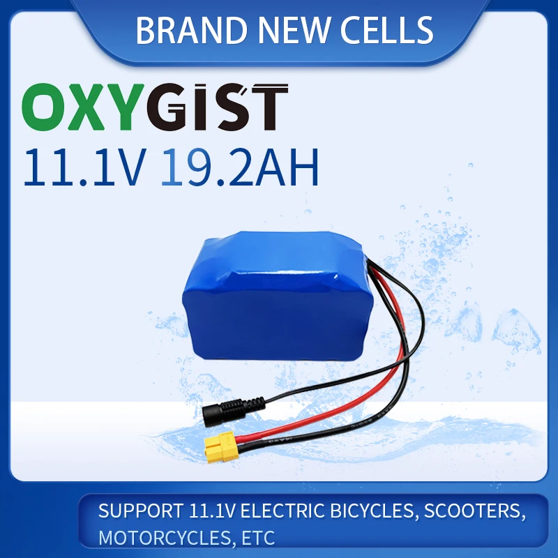 3S6P 12V 19.2Ah 18650 lithium battery 40A BMS new cells for electric bicycles modified voltage series toy car lighting fixtures