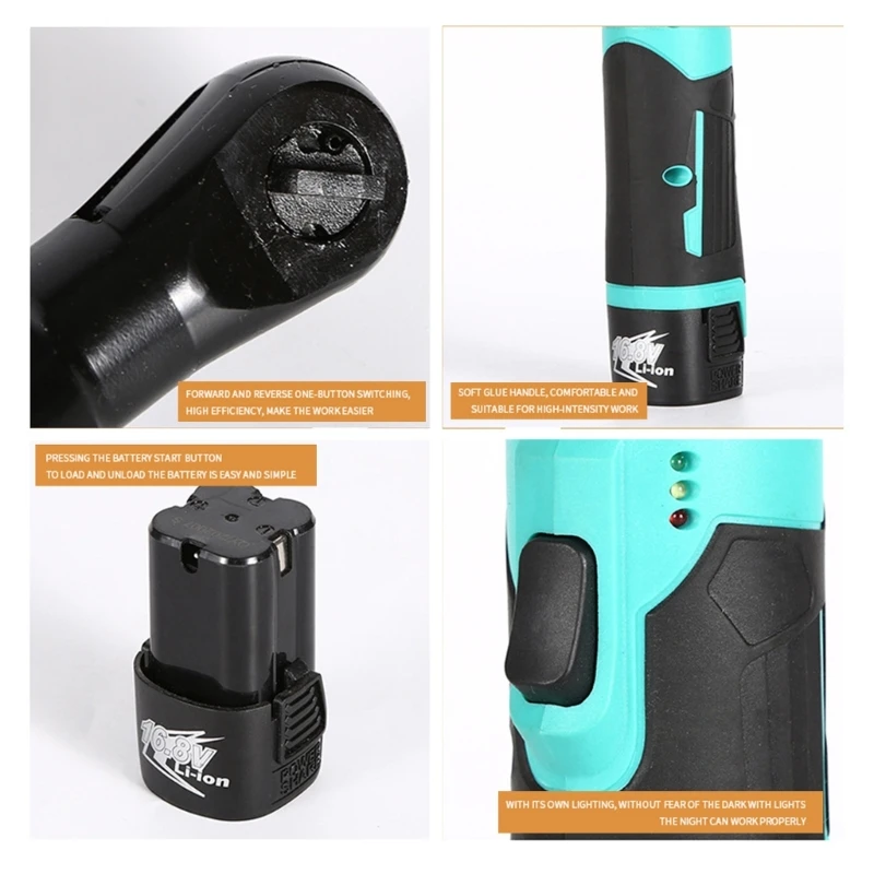 Herramienta trinquete potencia alto torque 40FT-LBS Llave trinquete con luz LED