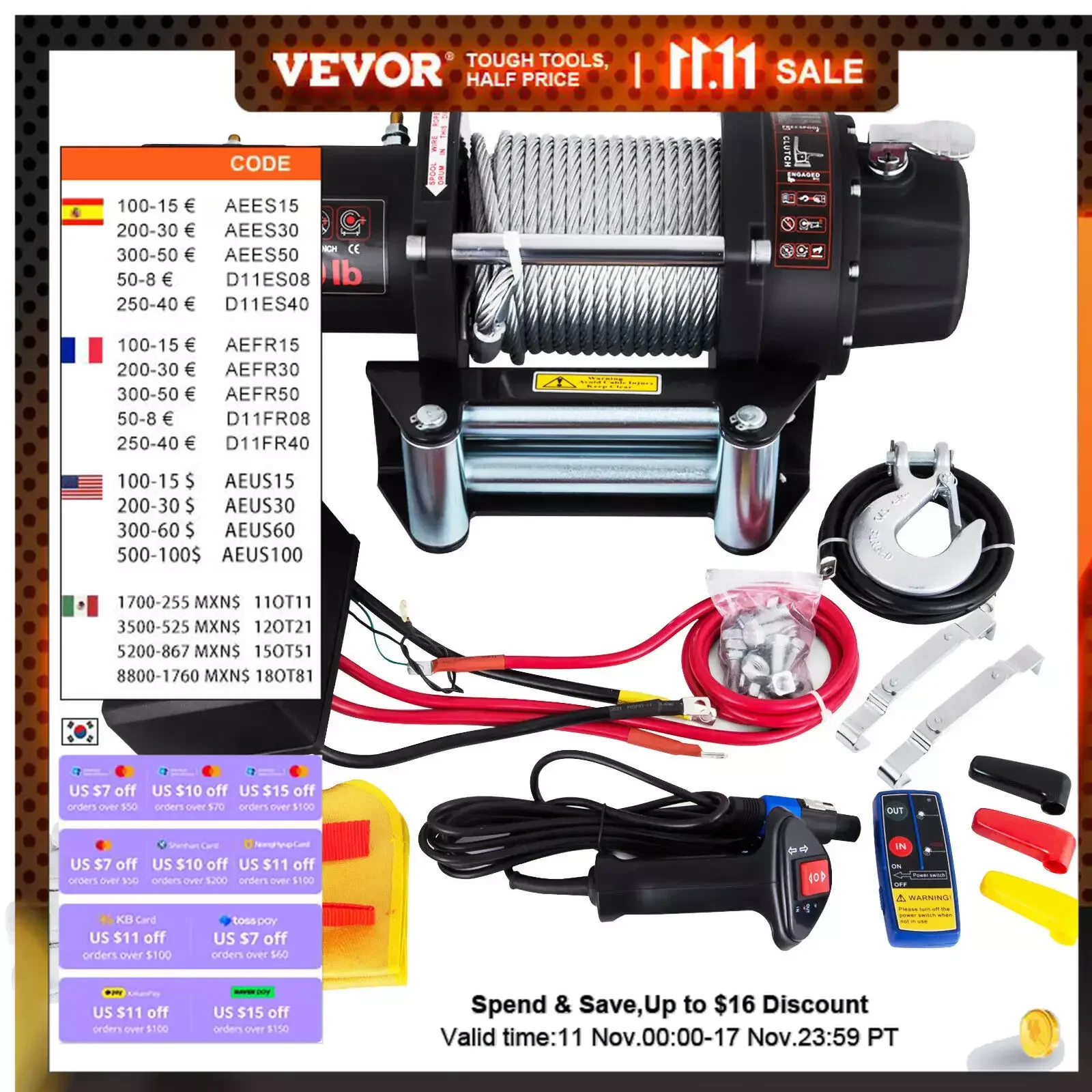 VEVOR 6000 LBS/2721 KG Winch Elettrico con Cavo in Acciaio e Telecomando Wireless: Recensione Pratica per Chi Cerca Potenza e Affidabilità