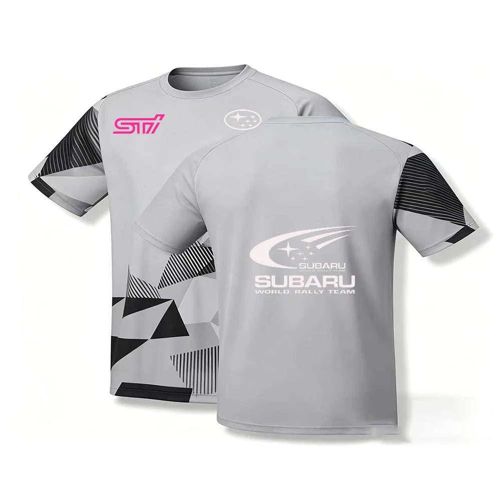 2026SUBARU racing suit competition training cheerleading fan team uniform adult training short sleeved T-blood