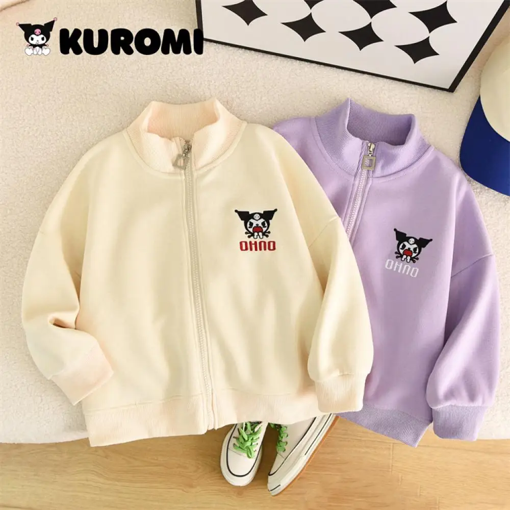 

kawaii Sanrio Kuromi boys girls jacket coat kids Sweatshirt cartoon anime Sports and leisure spring autumn children's clothing