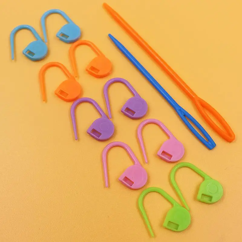 

Plastic Needle Buckle Notch Buckle Weaving Tool Accessories Sewing Needle Sealing Needle Yarn Hook Needle Anti-unbuc...
