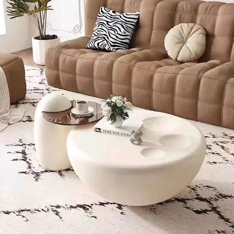 Pequenas mesas de centro elegantes simples redondas nordic branco mesas de centro única sala estar tavolino da salotto móveis para casa