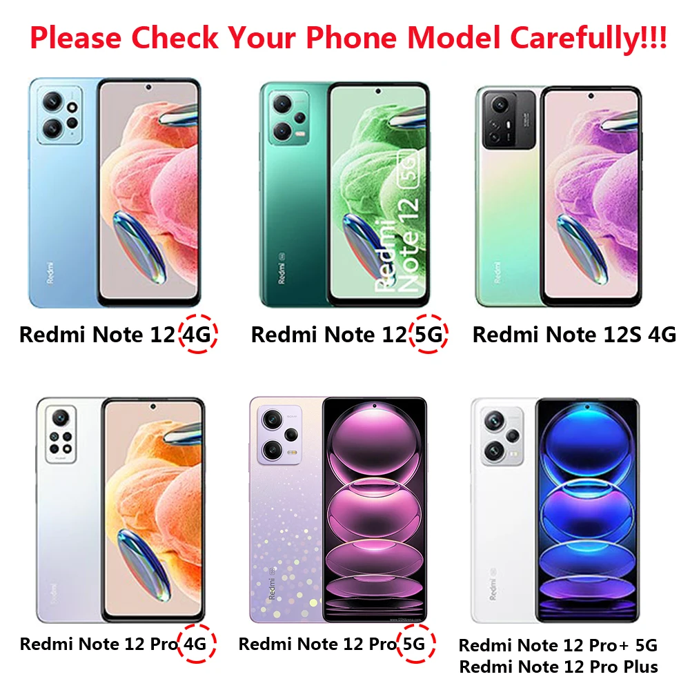 360 Double Shockproof Case For Xiaomi Redmi Note 11 12 Pro Plus 12S 11s 10 Pro Full Body PC+Silicone Cover Redmi 12 10C 10 12C