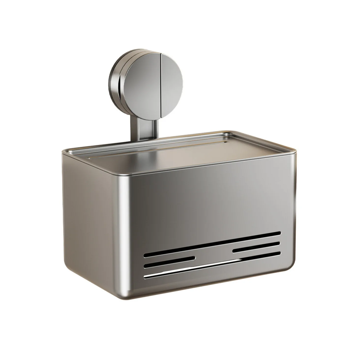 

Suction cup space aluminum toilet tissue box wall-mounted non-punching bathroom living room pumping carton toilet carton