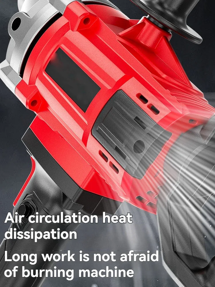 3980W Concrete Mixer Machine Electric Mixer, Electric Power Plaster Mixer, Stepless Speed Regulation Cement Paint Putty Stirring