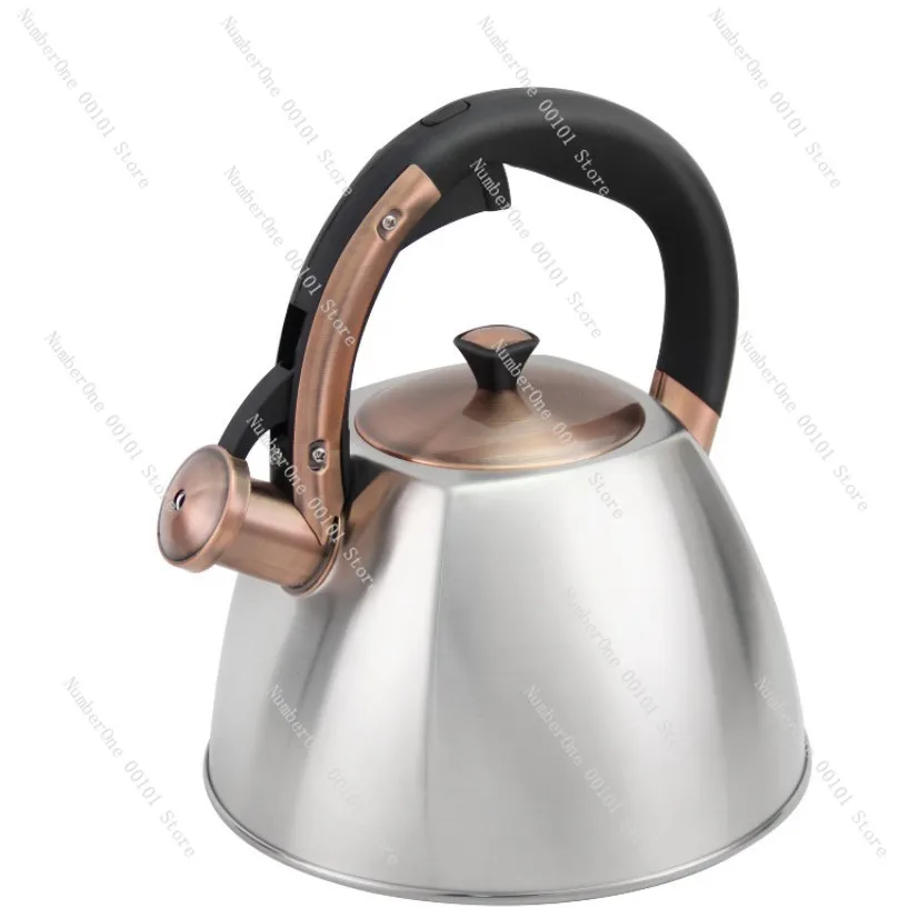 

Stainless steel gas kettle 3L thickened bottom whistle kettle