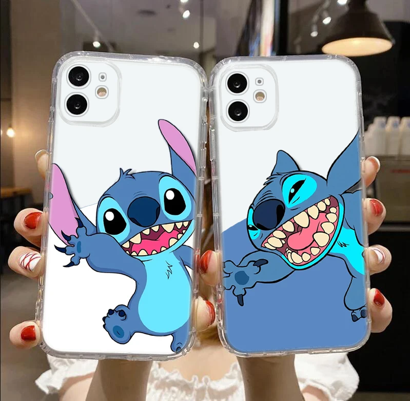 Disney's Lilo Stitch Soft Case for Redmi Note 11S 10 9 POWER Xiaomi Mi 10T 11 11T Pro F1 A3 Poco M3 M4 X3 NFC