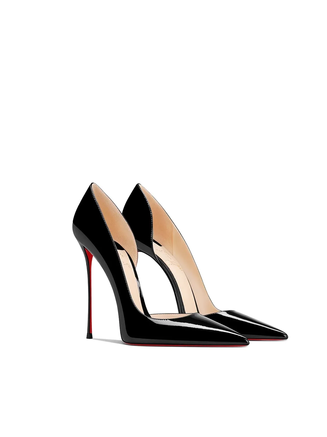 

Slender high-heeled sandals spring and summer new pointed patent leather OL work shoes banquet large size small size women shoes