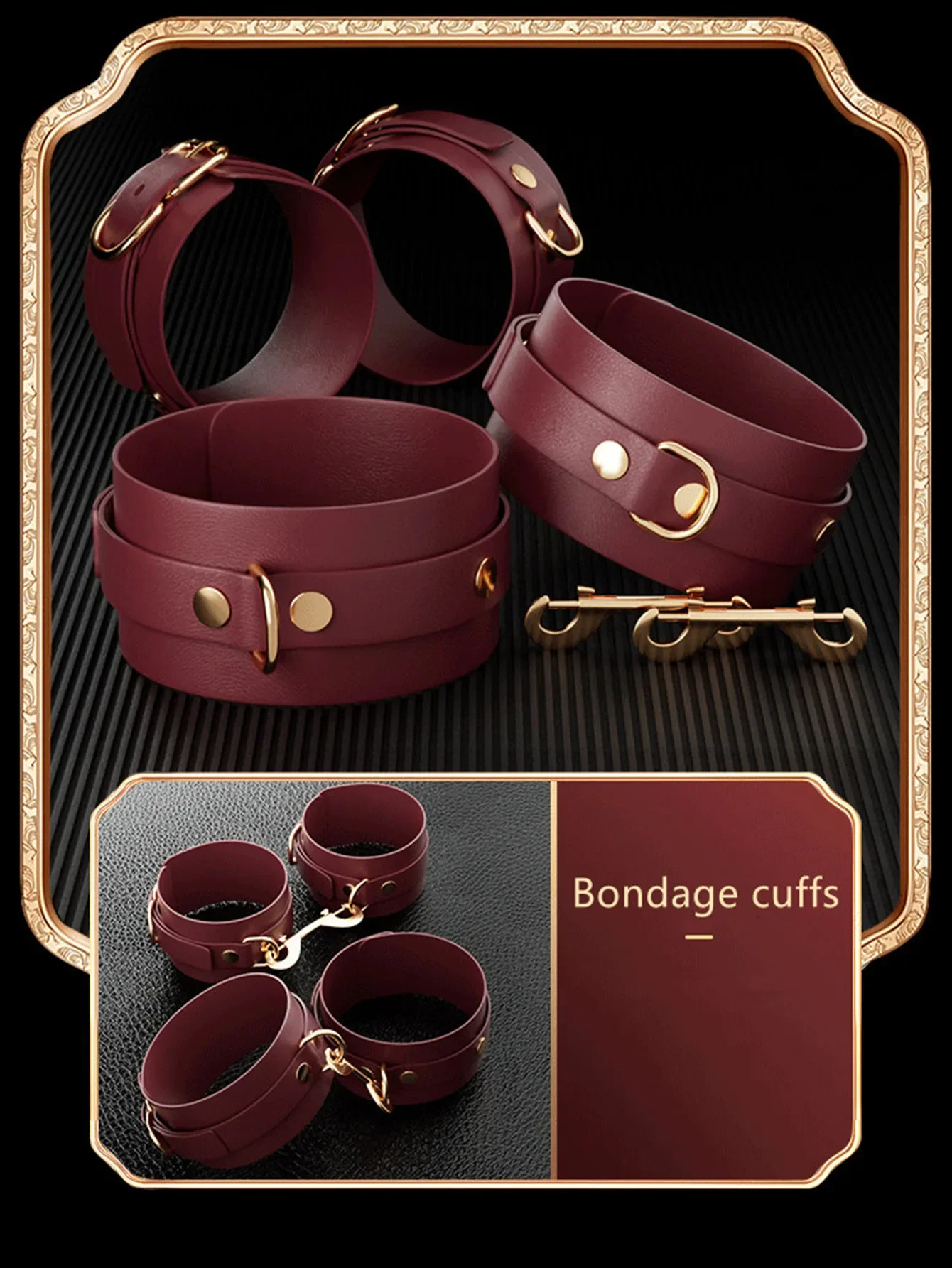 ألعاب BDSM الغريبة المثيرة، مجموعة حقائب ربط وتجليد مثيرة من الجلد القطيفة، نكت، السياط، مقابس المؤخرة، ألعاب نسائية، مقاطع الحلمة، الاباحية #5