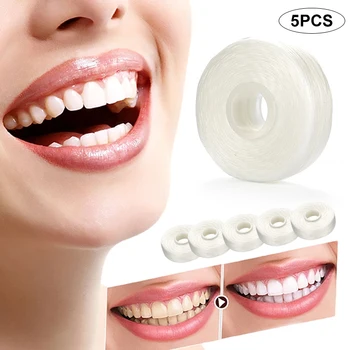 ไหมขัดฟัน5ม้วน50ม. ไหมขัดฟันทำความสะอาดฟันไหมขัดฟันรักษาฟัน