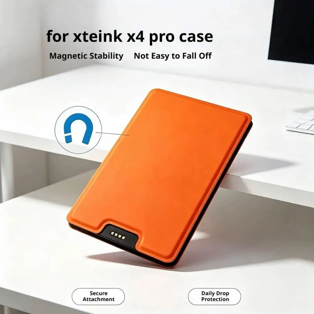 For Xteink X4 Pro Case Magnetic Slim Protective Cover Shell Daily Drop Protection E-Reader Accessories