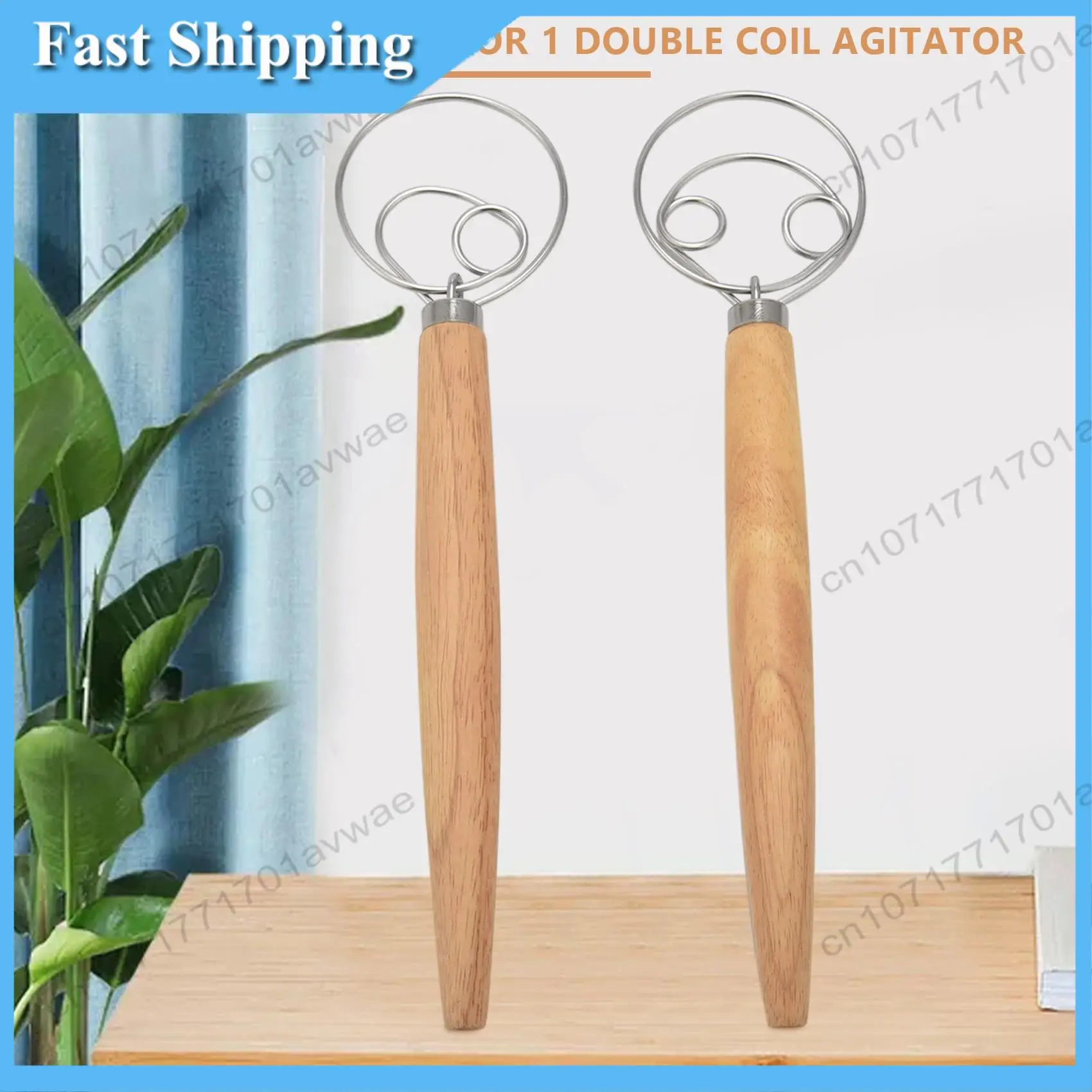 أفضل خلاط يدوي لخفق العجين الدنماركي، قطعتان من خلاط العجين المصنوع من الفولاذ المقاوم للصدأ مع كاشطين لعجين البيتزا، خبز العجين المخمر، E