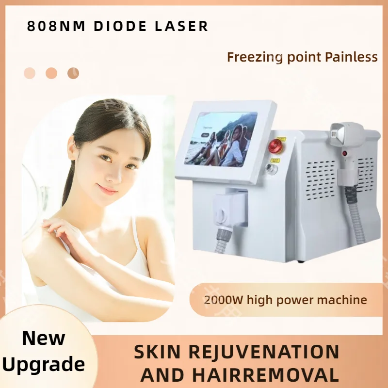 808 Diode Laser Hair Removal Commercial Depiladora Laser Appliances 3 Wavelength Painless Beautiful Whole Body Hair Removal