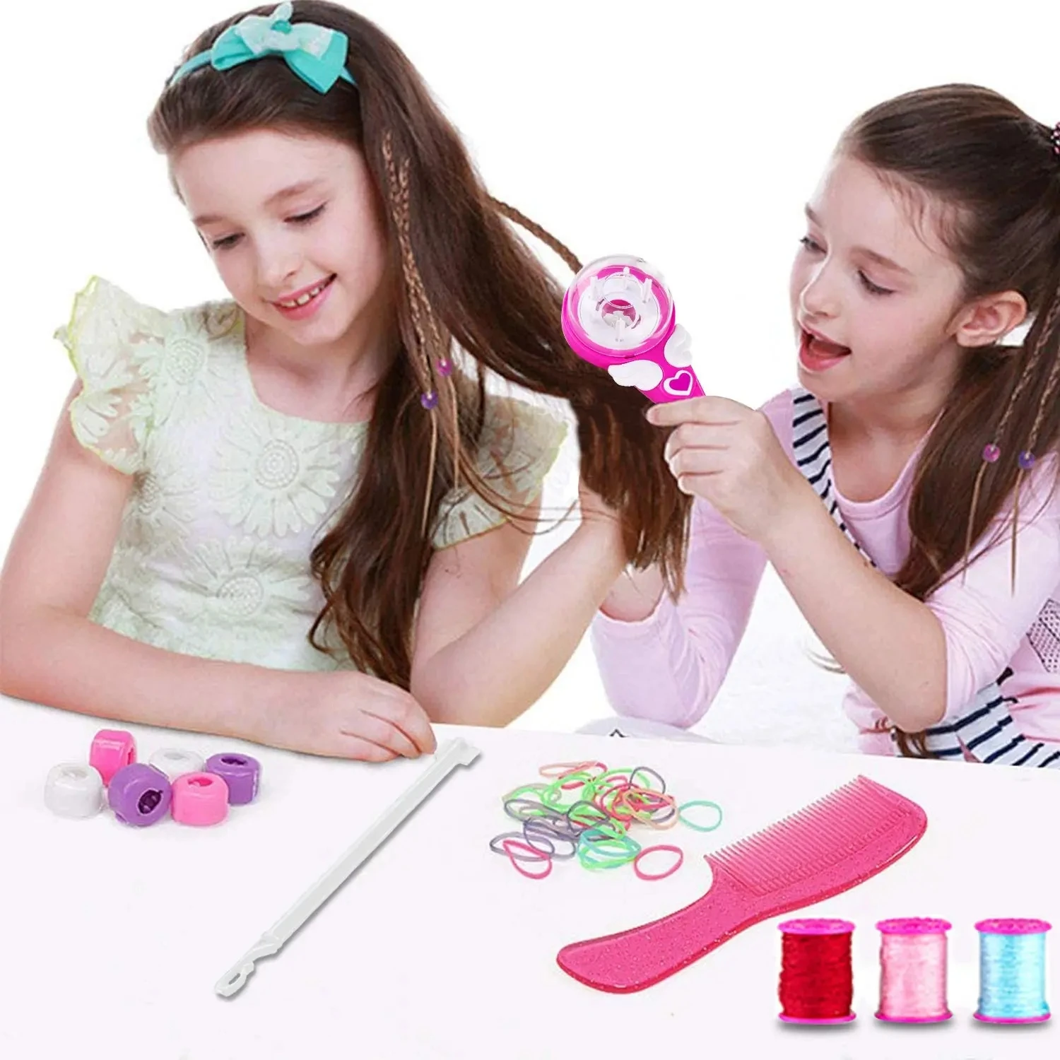 ผมอัตโนมัติ Braid ชุดเครื่องมือสาวผม Twist ไฟฟ้าความงาม DIY เล่นของเล่นเด็ก Headwear อุปกรณ์เสริมผมของขวัญ