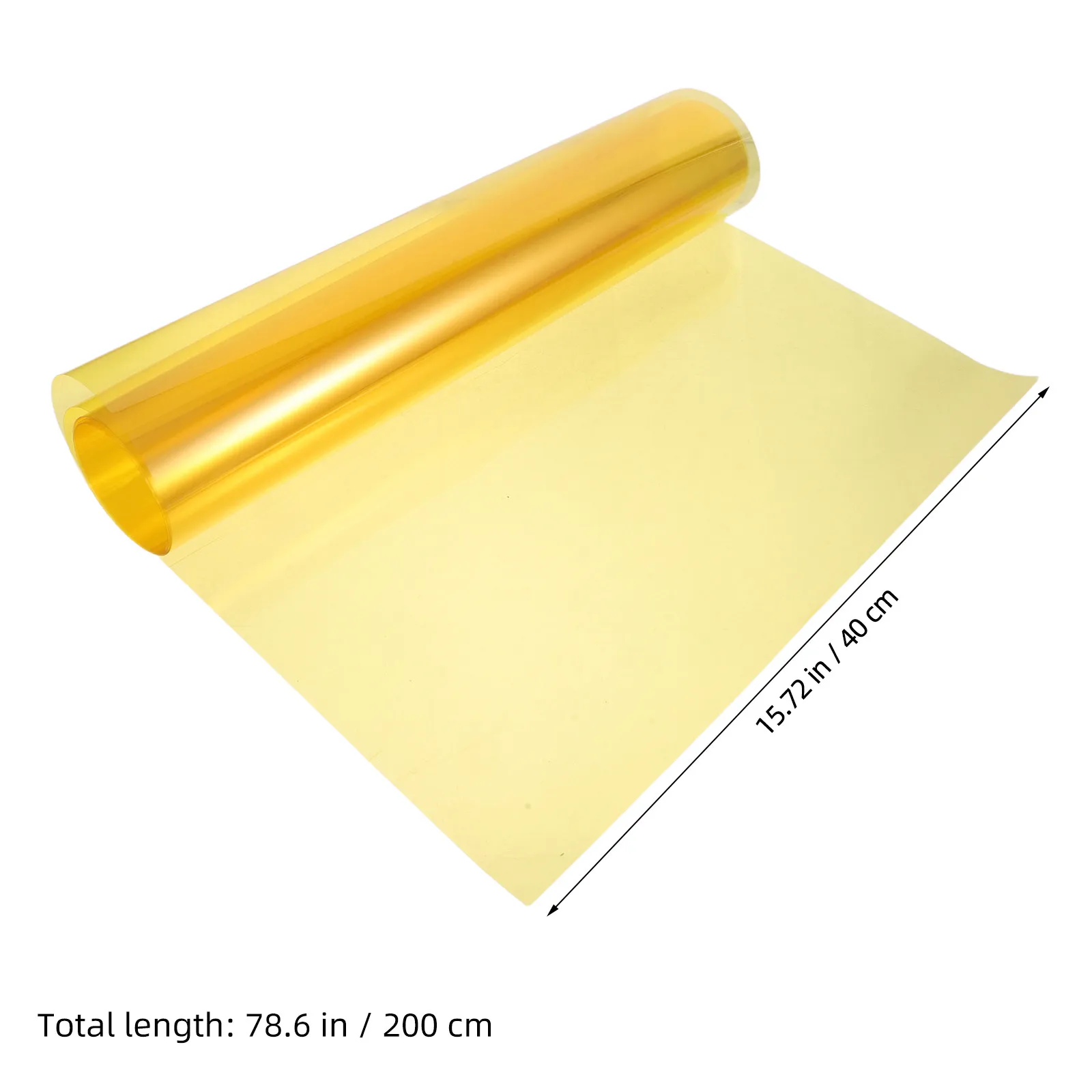 Window Privacy Film Self Adhesive UV Protection Heat Blocking Yellow Decorative Glass Tint Roll
