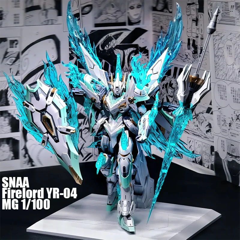 In Stock Original SNAA Firelord YR-04 MG 1/100 Fire Lord Toy Assembly Model Kit Particle Awakening Action Figures Plastic Model