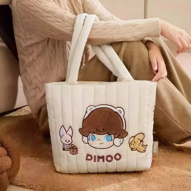 Genuine Dimoo Periphery Warm Fluffy Series Cloud Bag Crossbody Bag Single-Shoulder Bag Item Cute Dimoo Pattern Bag Birthday Gift