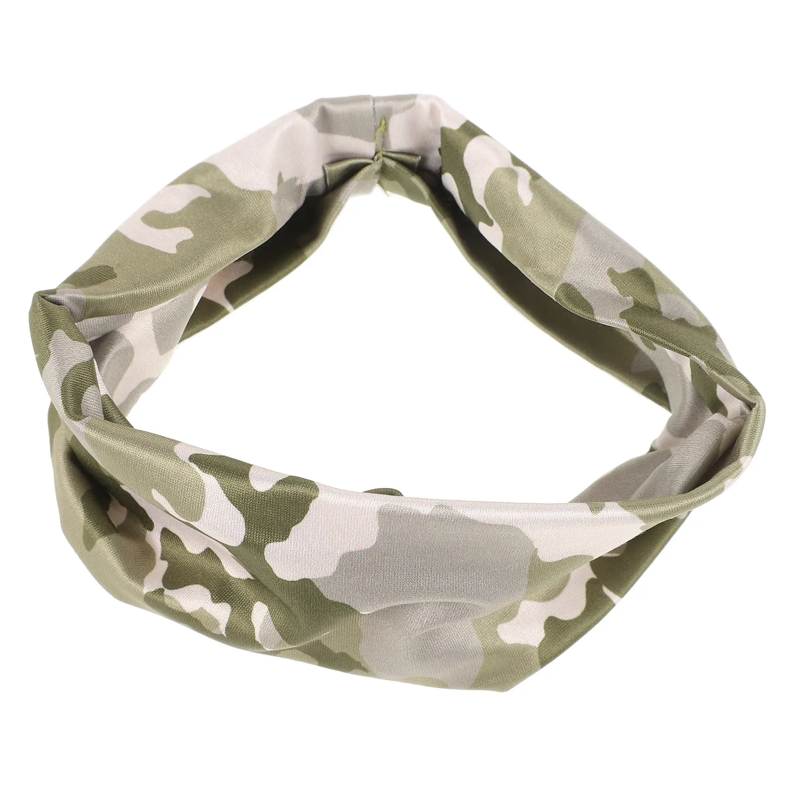 

2Pcs Kids Sweat-Wicking Headbands Soft Elastic Non-Slip Fitness Hair Bands Camo Colors Workout Running Basketball Yoga Athletic