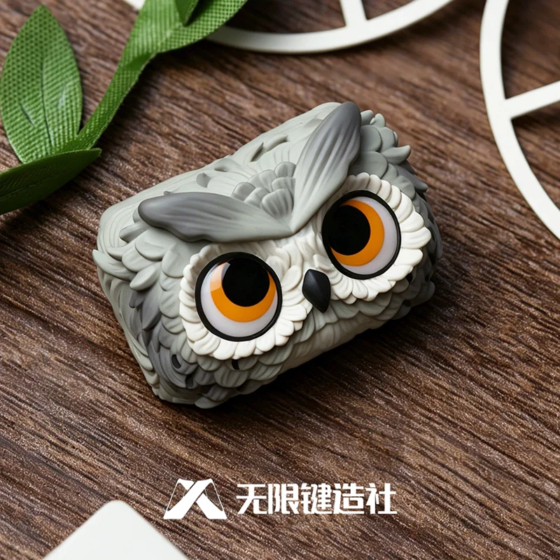 Lobo Keycap Owl Cute Anime Personalized Resin Keycap 1.5u Original Replaceable Single Esc Key For Mechanical Keyboard Decoration