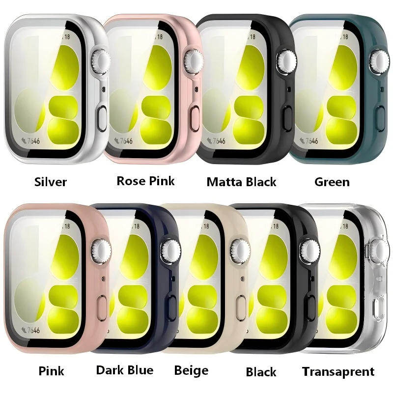 Glass Case for Huawei Watch Fit5 /5 Pro Screen Protector Bumper Frame for Huawei Watch Fit 4Pro Fit4 Cover Shell Accessories