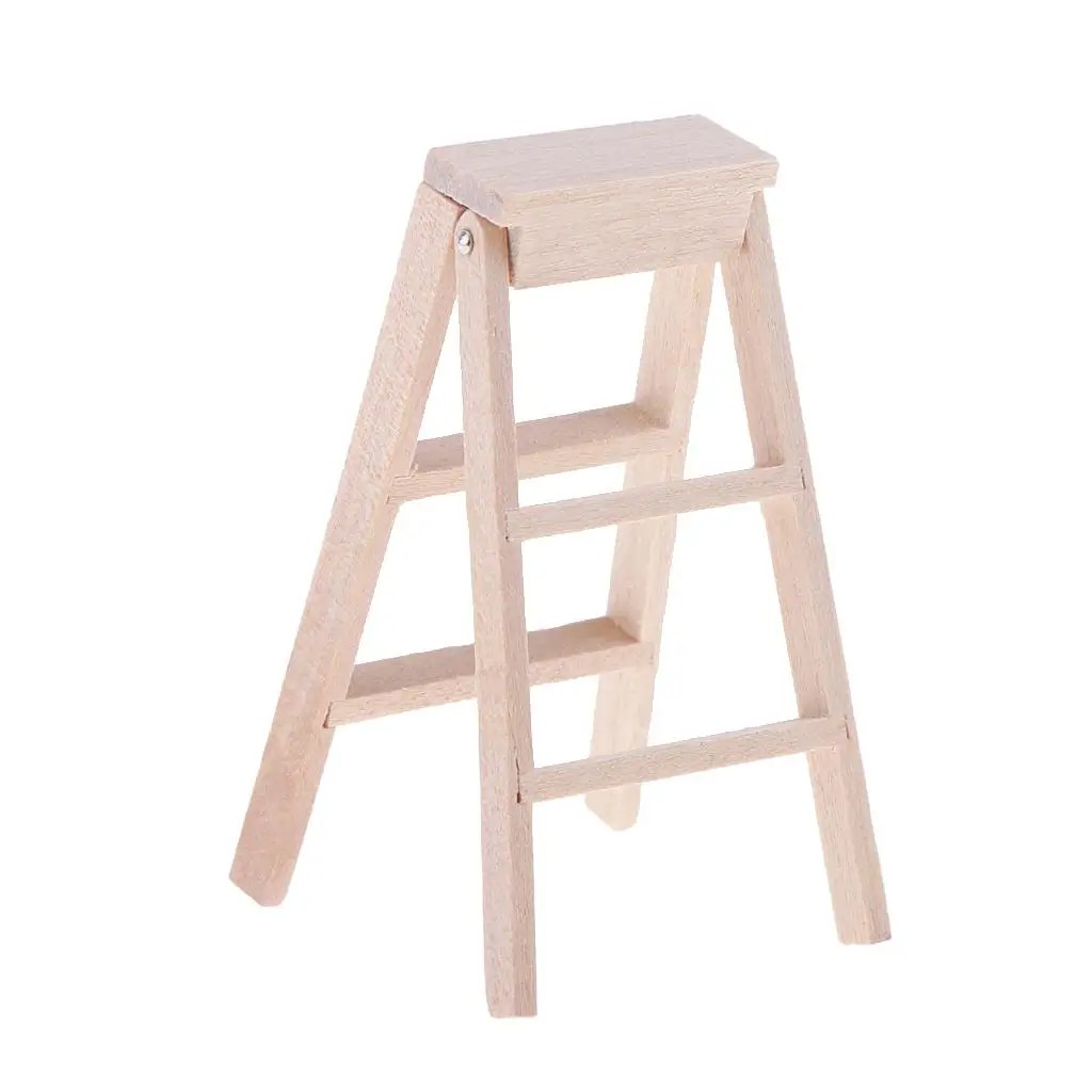 

1/12 Кукольный домик, миниатюрная деревянная складная лестница, ступенька лестницы