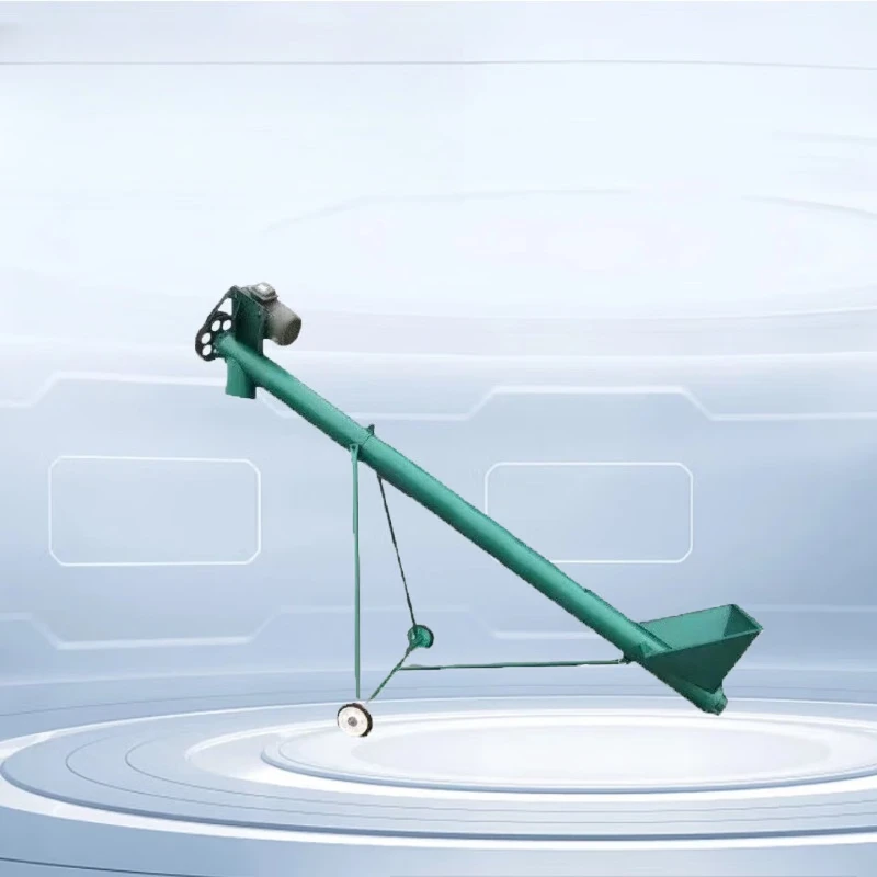 Spiral lift feeding conveyor grain stranded dragon Jiaolong feeding automatic feed corn dry powder mortar