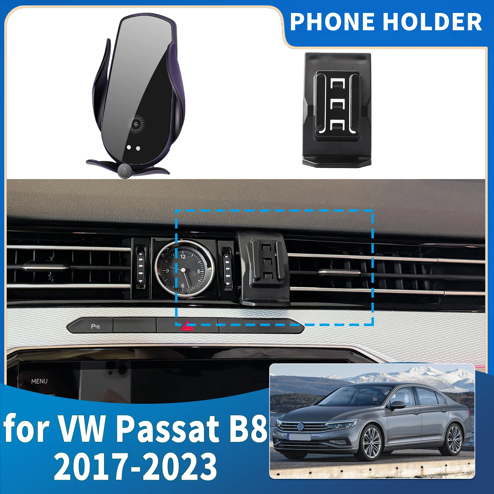 

fit for VW Passat B8 2017 2018 2019 2020-2023 Integrated Screen Mount Phone Holder Mount Car accessoires