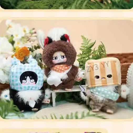 【متوفر 】 سلسلة مذكرة العمل في مكان العمل من Cat King، صندوق أعمى من القطيفة، هدايا محيطة، ديكورات حقائب الدمى اللطيفة