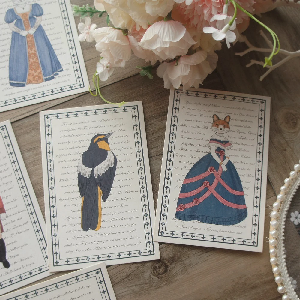 

15pcs Castle In Fairy Tales Style Card As Party Invitation DIY Decoration Gift Card Message Card Postcard