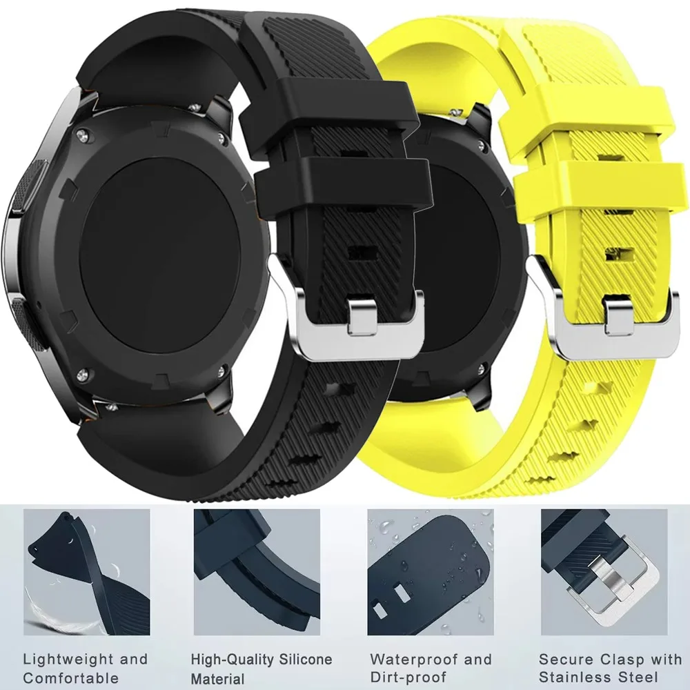 22mm Weiches Silikonarmband für OPPO Watch X3 Atmungsaktives Band für Amazfit Balance 2-1/Active Max Huawei Watch GT6 46mm Zubehör