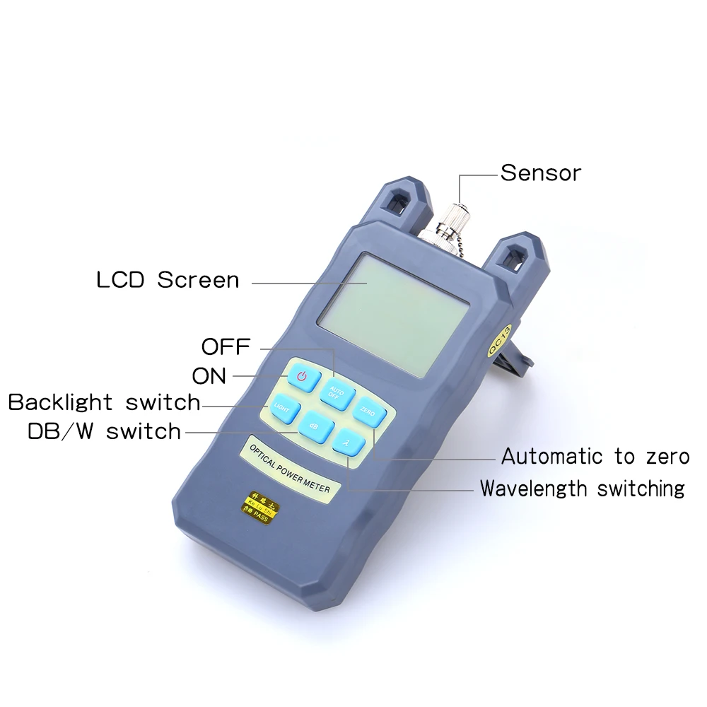 10 In 1 Glasvezel Tool Kit Ftth Tool Kit Met FC-6S Fiber Cleaver & Optische Power Zichtbaar Meter