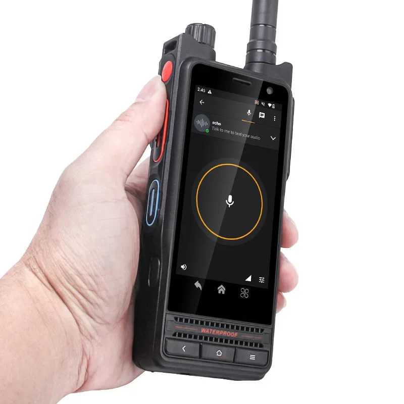 UNIWA P8 4 Inch HD+ Capacitive IPS Touch Screen Talkie Support NFC 5000mAh UHF Smart Zello Mobile Walkie Talkie Android 14