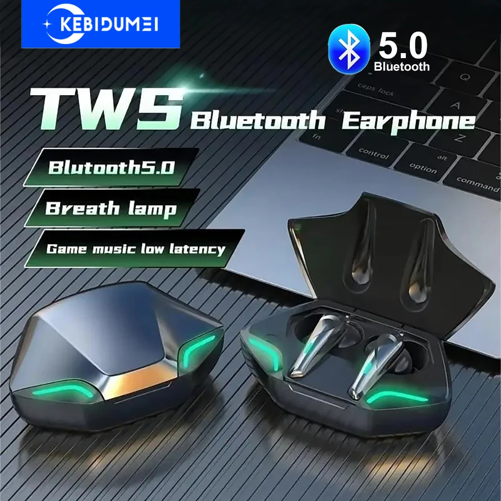 

Bluetooth 5.0 Headphones TWS Wireless Headsets Gaming Earphones HIFI Stereo Noise Reduction Earbuds for Xiaomi iPhone Samsung